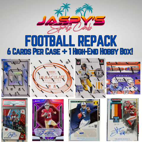 LAST CASE! *FANATICS UW MINI HELMET GIVEAWAY! FULL SPOTS ONLY! TONIGHT ONLY!* Jaspy's Football Repack - 6 Cards Per Case + 1 High-End Hobby Box! *RT* #12