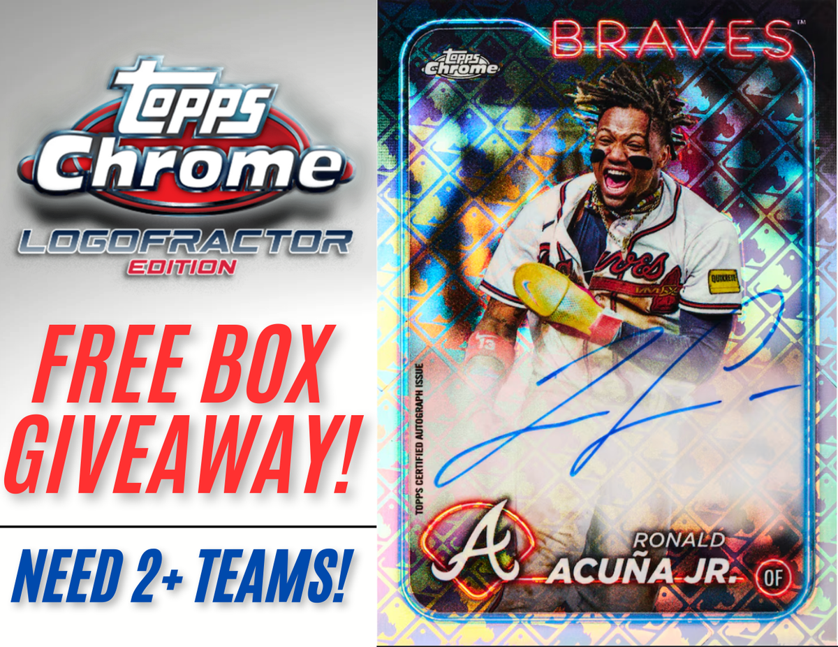 LOGOFRACTOR BOX GIVEAWAY! NEED 2+ TEAMS! 2024 Topps Chrome Logofractor Jaspy's Case Breaks