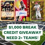 *$1,000 BREAK CREDIT GIVEAWAY - NEED 2+ TEAMS!* 2024 Topps Chrome Football Mixer - 4x Hobby, 1x Breaker Delight #1 *PYT*