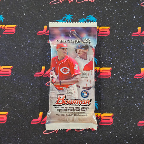 *LAST FILLER! SELLS OUT THE BREAK!* *4x TC BLACK PYT #4 TEAM GIVEAWAY!* 2018 Bowman Baseball Fat Pack #1 *RT*
