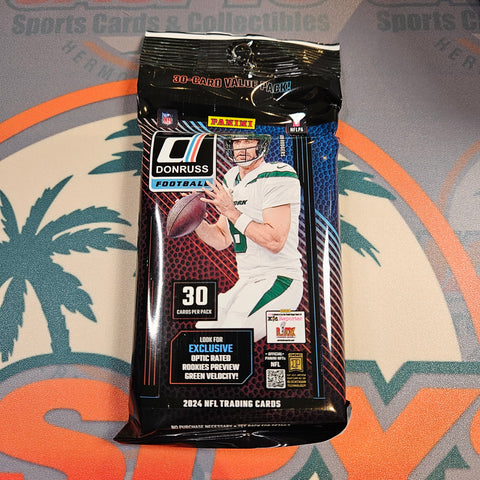 *LAST FILLER!* *4x MINI HELMET DIVISION SPOT GIVEAWAY* 2024 Donruss NFL Value Pack 1-Pack #4 *RT*
