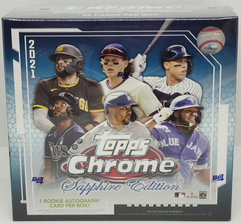*3x DYNASTY SPOT GIVEAWAY* 2021 Topps Chrome Sapphire Edition Baseball 1-Box Break #1 *RT*