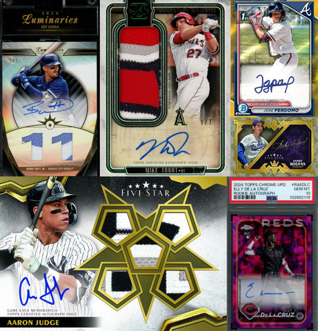Jaspy's 9-Box Bases Loaded Baseball Mixer #2 *RT* w/HIT PARADE EMERALD, FIVE STAR + BOWMAN CHROME!