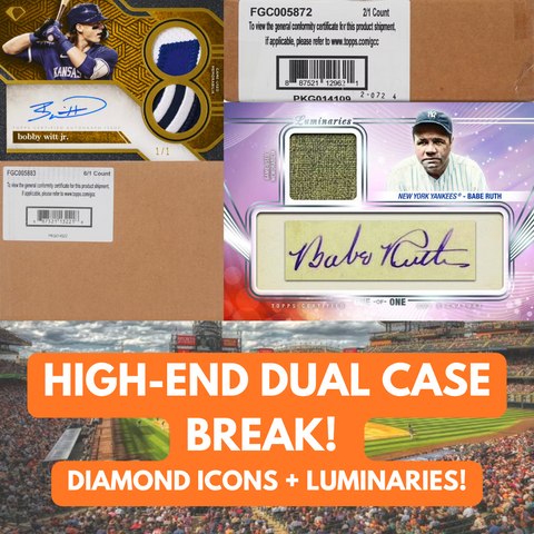 2024 High-End DUAL CASE BREAK! 2024 Topps Diamond Icons 2-Box Case + 2024 Topps Luminaries 6-Box Case #1 *PYT*