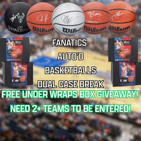 2025 Under Wraps Autographed NBA Basketballs Dual Case Break #4 *PYT* (4 TOTAL BOXES) (FREE BOX GIVEAWAY - NEED 2+ TEAMS)