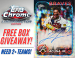 LOGOFRACTOR BOX GIVEAWAY! NEED 2+ TEAMS! 2024 Topps Chrome Logofractor 5-Box Break #7 *PYT*