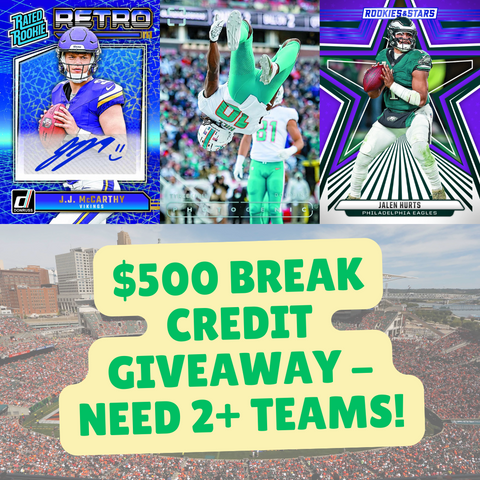 *$500 BREAK CREDIT GIVEAWAY - NEED 2+ TEAMS!* Jaspy's 6-Box Football Mixer #3 *PYT*