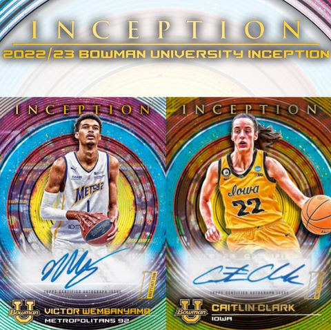 WEMBY/STROUD/CLARK CHASE! 2022-23 Bowman University Inception 4-Box Break #25 *RANDOM FIRST LETTER/FIRST NAME*