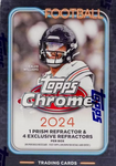 *2x MYSTERY CRATE SPOT GIVEAWAY* 2024 Topps Chrome Football Blaster 1-Box Break #6 *RT*