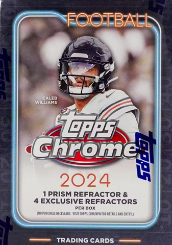 *2x MYSTERY CRATE SPOT GIVEAWAY* 2024 Topps Chrome Football Blaster 1-Box Break #6 *RT*
