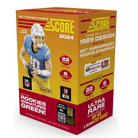 *5x HIT PARADE DUAL CASE SPOT GIVEAWAY* 2024 Panini Score Football Hobby Blaster 1-Box Break #11 *RT*